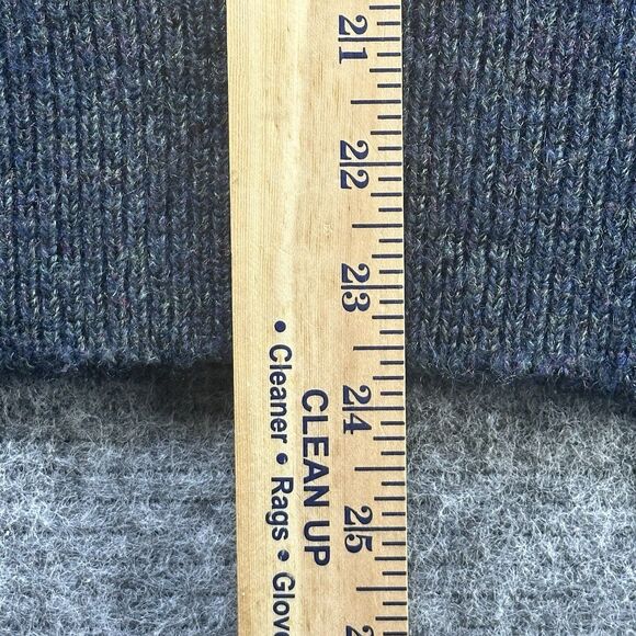 Vintage Racquet Men's Sweater Medium Gray Made in Italy Angora Wool Grandpacore - Picture 13 of 13